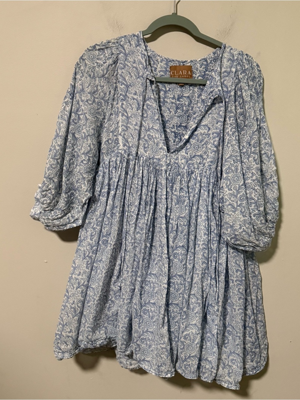 Clara the Label Blue Floral Mini Dress size XS